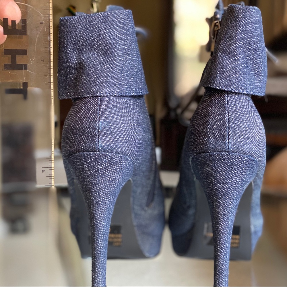 NEW Denim Jean Boots - Picture 7 of 7